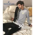 Pigiama uomo invernale Navigare stile sportivo