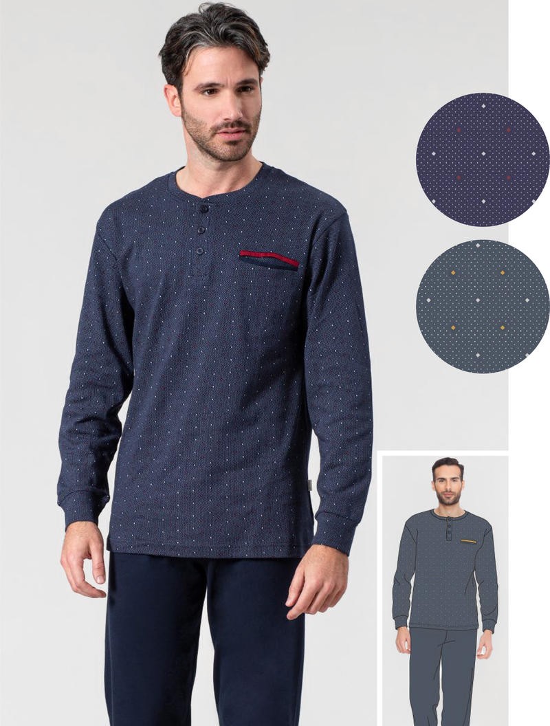 pigiama-uomo-saldi-004dbh-1.jpg Pigiama uomo in caldo cotone interlock Irge Jack - immagine 1