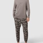 Pigiama Uomo marca Calvin Klein in 100% Cotone – Grigio/Logato – Ultima Taglia L