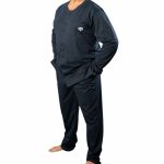 20NODI pigiama cardigan taglie forti uomo tramontana