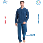 Pigiama uomo conformato taglie forti punto Milano Gary 60050 Don Saro dal 1898