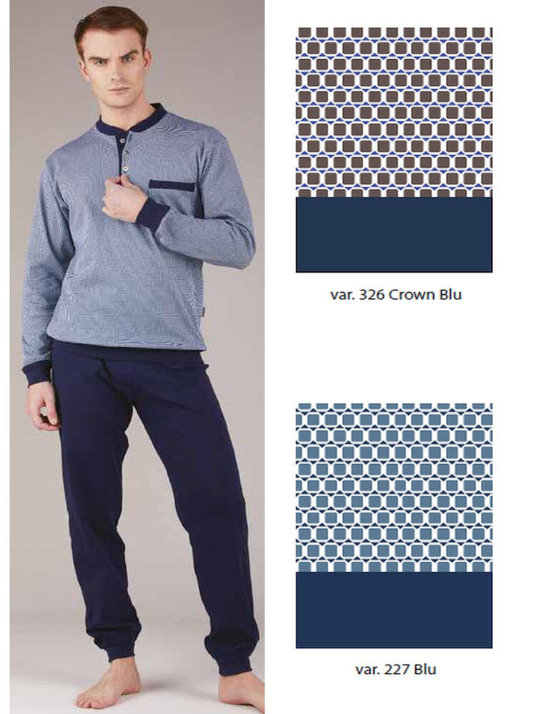 pigiama-uomo-taglie-forti-939ykl-1.jpg Pigiama uomo taglie forti in jersey di cotone caldo Bip Bip 7073 Tg.58 60 Bip Bip - immagine 1