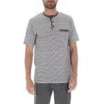Pigiama corti uomo in fantasia a righe Bip Bip art. 3725