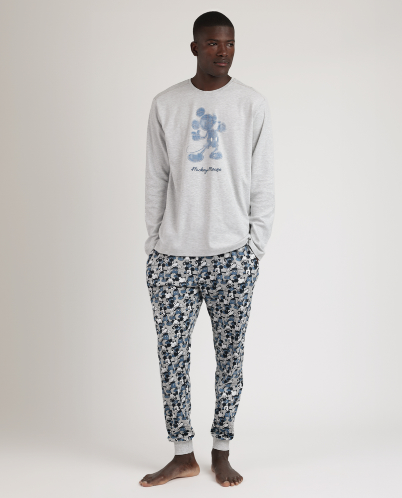 pigiami-disney-944ajw-1.jpg Pigiama uomo manica lunga in cotone Disney - immagine 1