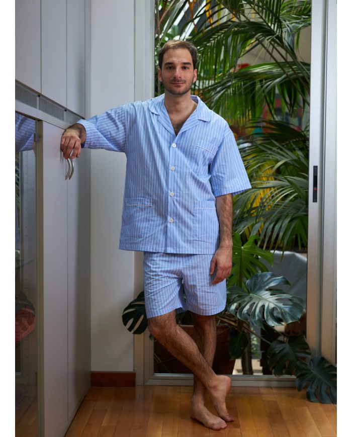 pigiami-estivi-uomo-455wts-1.jpg Pigiama uomo corto - immagine 1