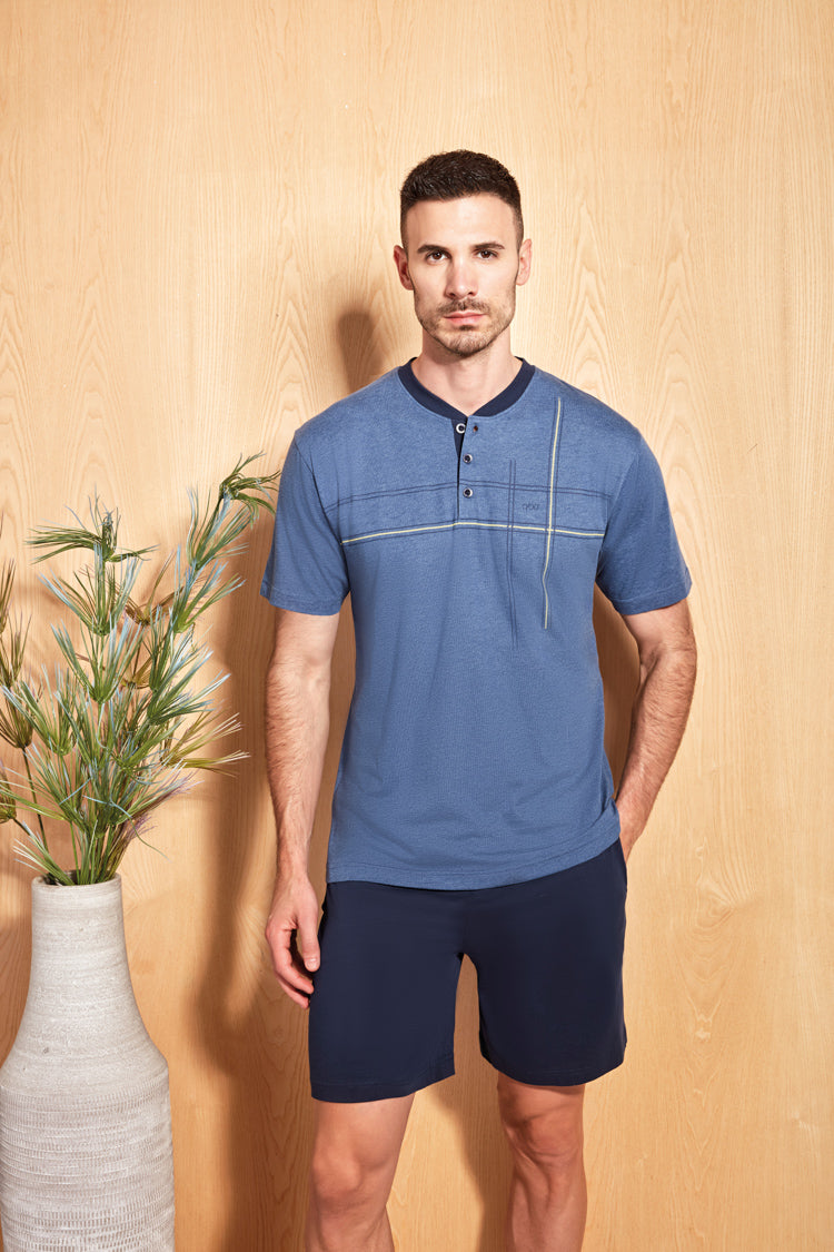 pigiami-estivi-uomo-629nln-1.jpg Pigiami Uomo estivo – Qbo - immagine 1
