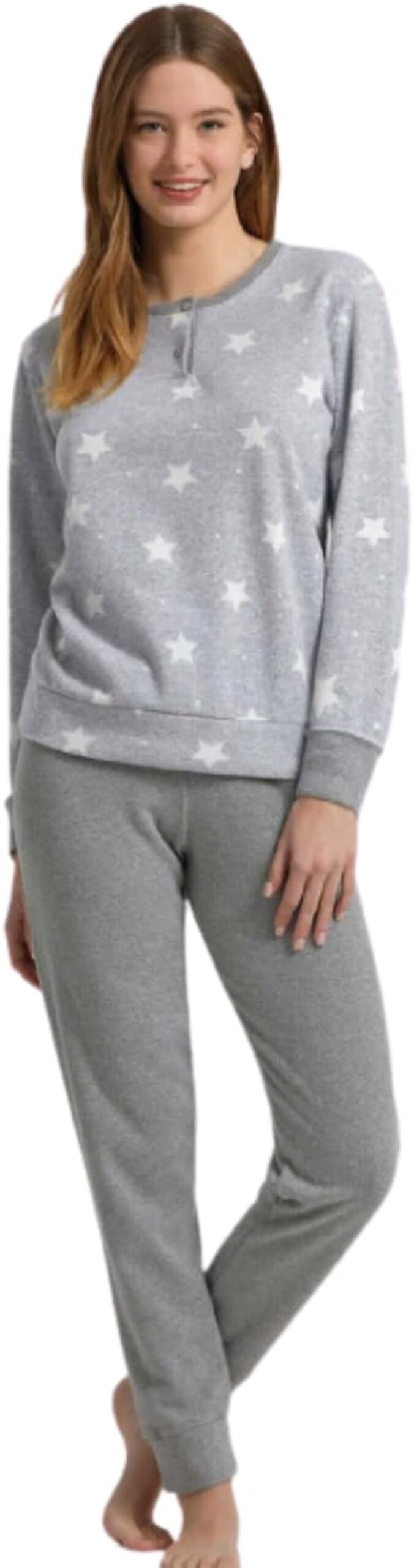 pigiami-invernali-149mcw-1.jpg Galeone Biancheria e Tessuti Pigiama Donna invernale Linea Prestige Colore Grigio - immagine 1