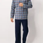 Pigiama uomo flanella invernale Perofil aperto VPRT92984 Tg.56