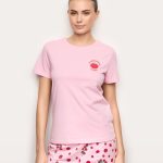 Pigiama corto jersey di cotone Janette Rosa / XS
