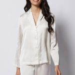 YAMAMAY Pigiama Primula in poliestere da donna, bianco, M : Amazon.it: Moda