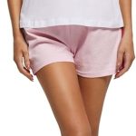 POMPEA Pigiama Donna Flora in Jersey di Cotone, Pigiama Corto T Shirt con Stampa e Pantaloncino Tinta Unita (Tg. L Bianco) : Amazon.it: Moda