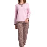 Pigiama Donna Cotone Felpato RAGNO DO51NU 42 / Rosa