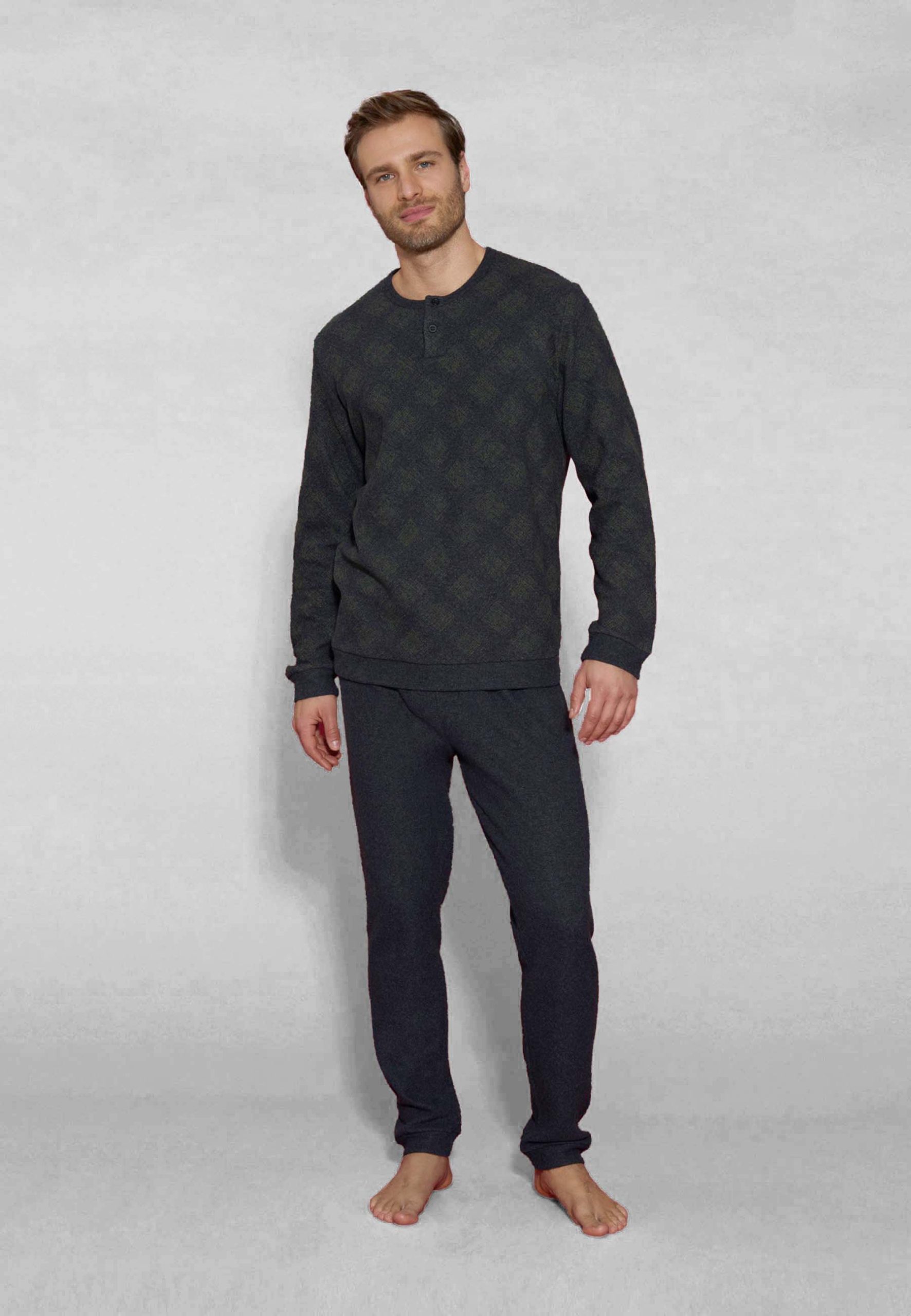ragno-pigiami-uomo-570nwe-1.jpg Pigima Uomo Caldo Cotone Invernale RAGNO U877N1 46 / Verde - immagine 1