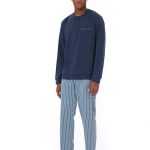 Pigiama uomo marca Ragno in 100 % caldo cotone fant. Insignia blue 3