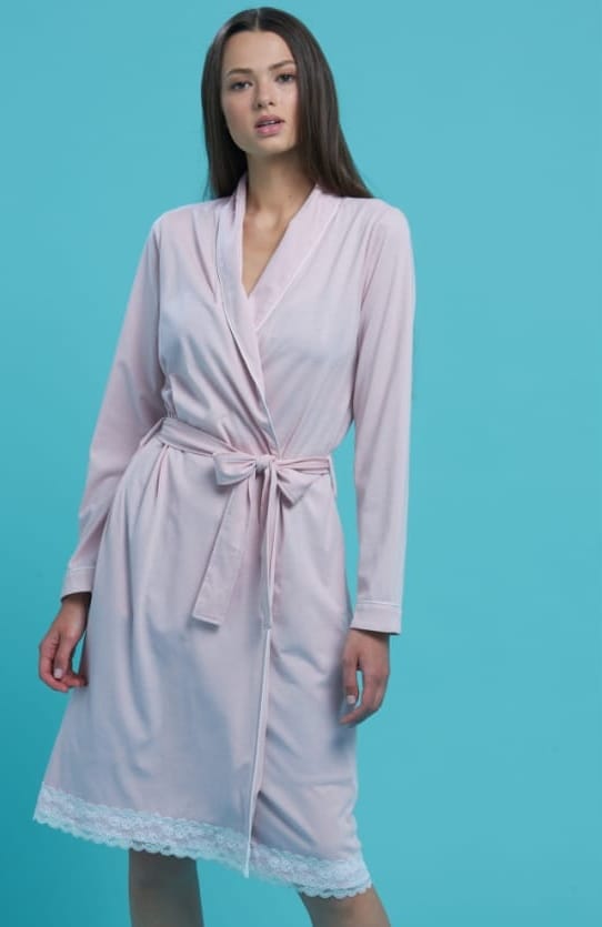 vestaglia-da-notte-055xmk-1.jpg Vestaglia Donna calibrata NoidiNotte in cotone modello sciallata - immagine 1