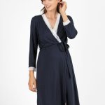 Vestaglia da Notte Premaman & Allattamento con Dettagli in Pizzo
