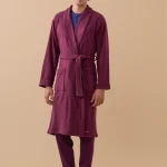 Vestaglia uomo invernale in micropile articolo unito. Bordeaux | noidinotte.com