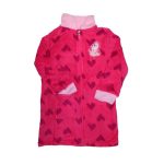 Vestaglia Pile Coral Bambina UNICORNO Rosa CUORI Giacca Camera da Cerniera Tasca