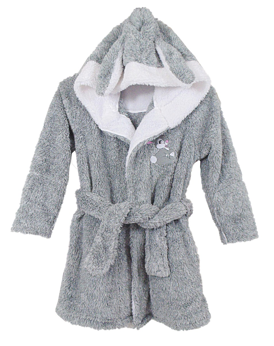 vestaglia-pile-bambina-776lyh-1.jpg Vestaglia bambina ragazza in pile Disney Tween Thumper con cappuccio Dolce Casa Biancheria - immagine 1