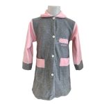 Vestaglia Bimba In Pile Abbottonata Punto & Virgola